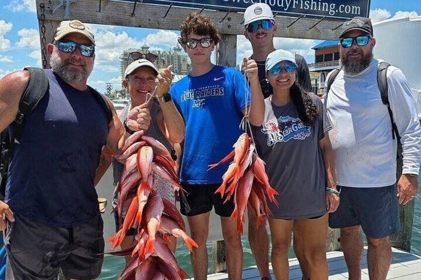 6 Hour Family Friendly Party Boat Fishing in Destin 3
