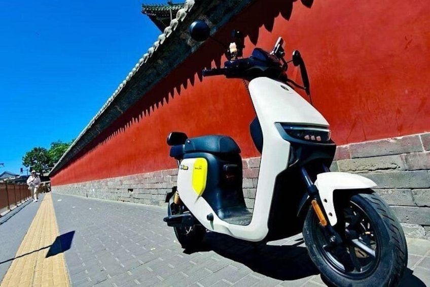 Beijing electric bicycle riding landmarks and local life 1