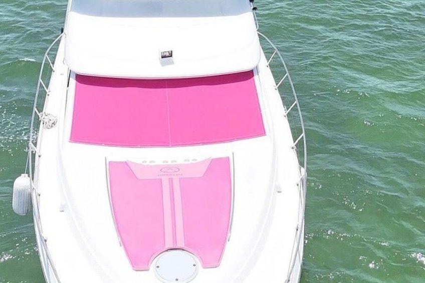 50ft Pink Yacht and 2 Jetkis Included Charter in Miami 2