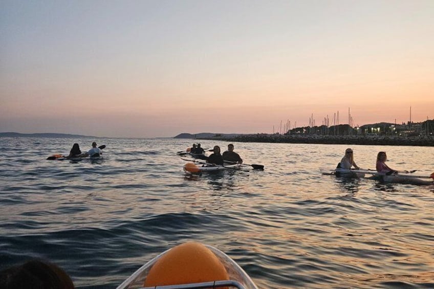 Glowing Sunset Kayak Tour with LED lights in Split 3