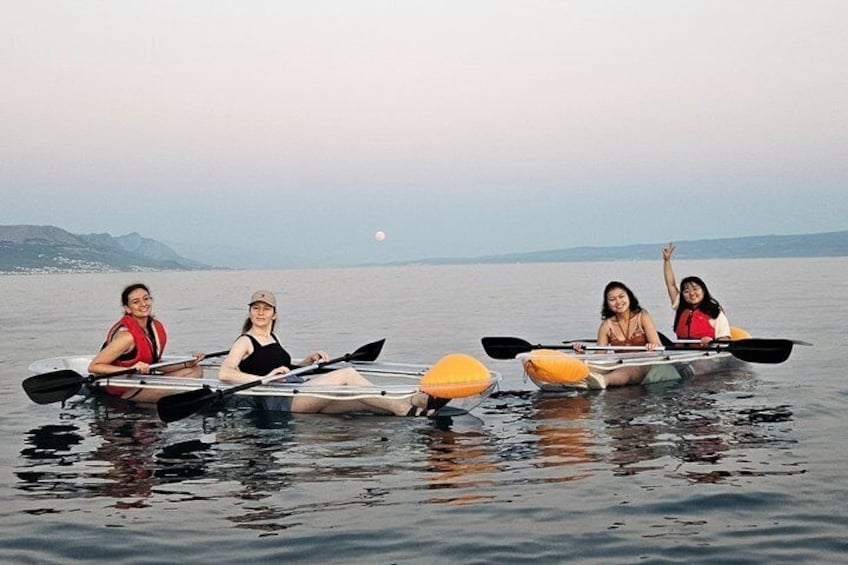 Glowing Sunset Kayak Tour with LED lights in Split 2