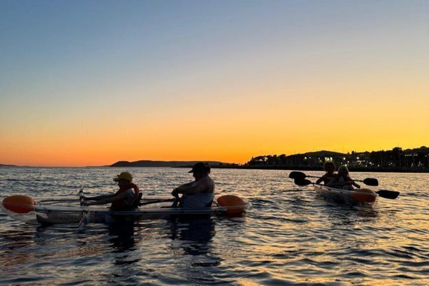 Glowing Sunset Kayak Tour with LED lights in Split 4