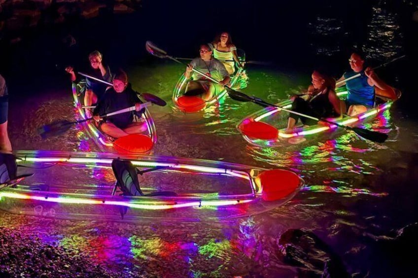 Glowing Sunset Kayak Tour with LED lights in Split 1