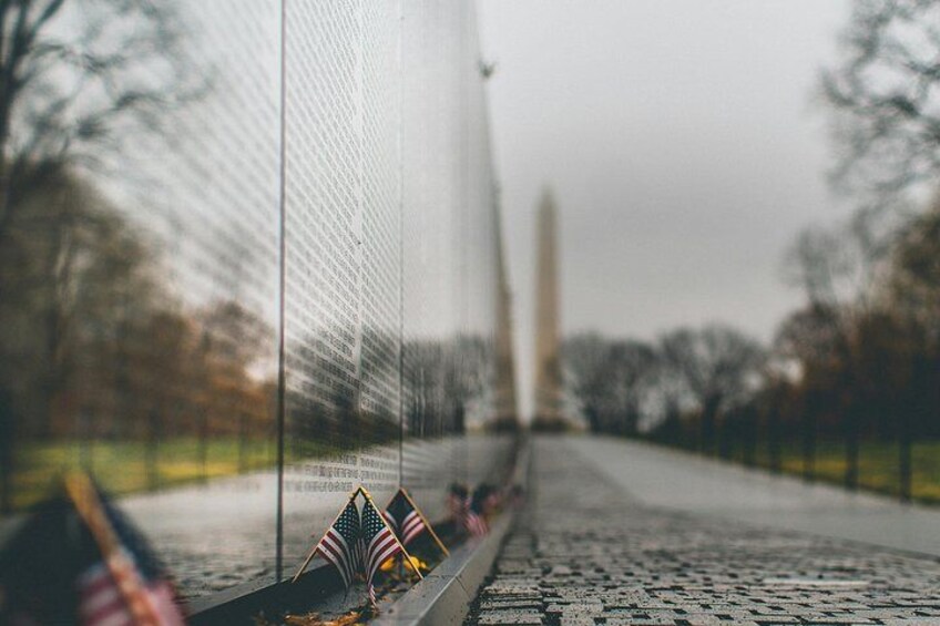 Over 58,000 names are written on the walls of the moving Vietnam Veterans Memorial. 3