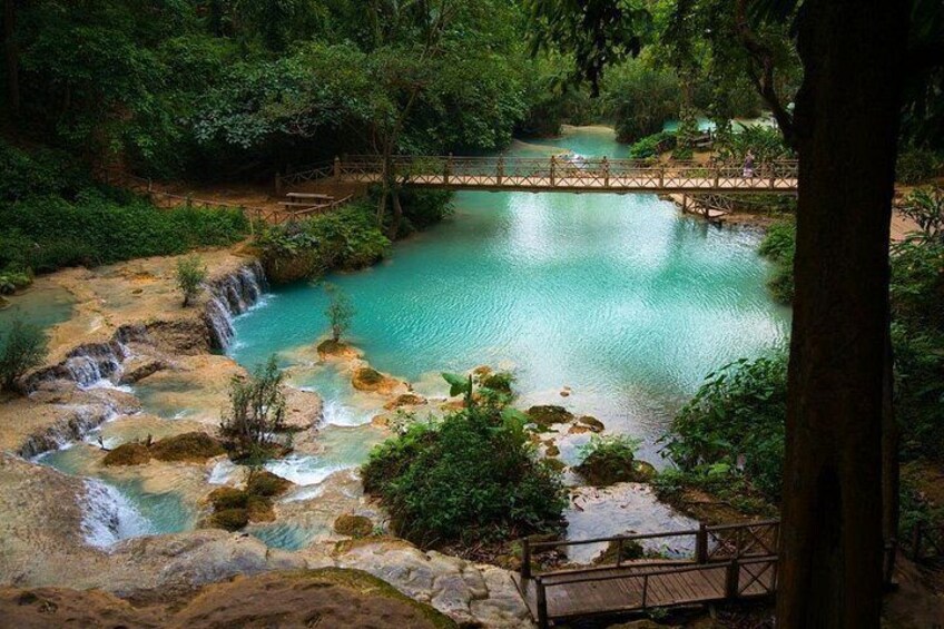 Luang Prabang Kuang Si Waterfall and Local l Craft Private Tour 2