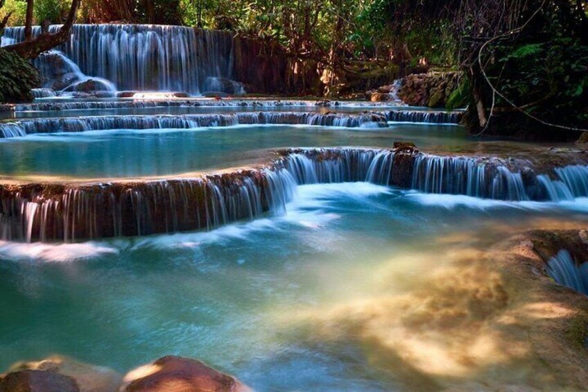Luang Prabang Kuang Si Waterfall and Local l Craft Private Tour 3