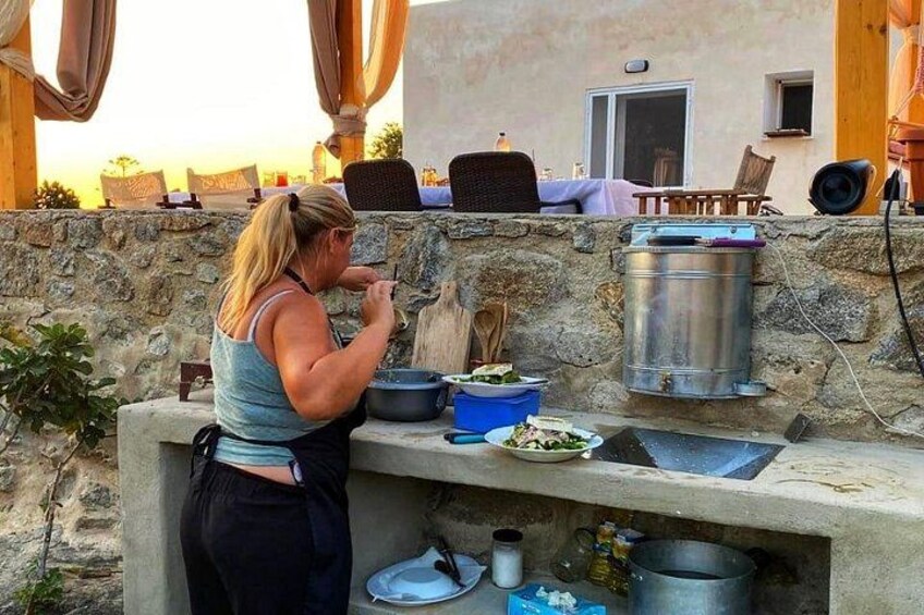 Cooking Class Sunset Dinner and Tour in Paros Farm 2