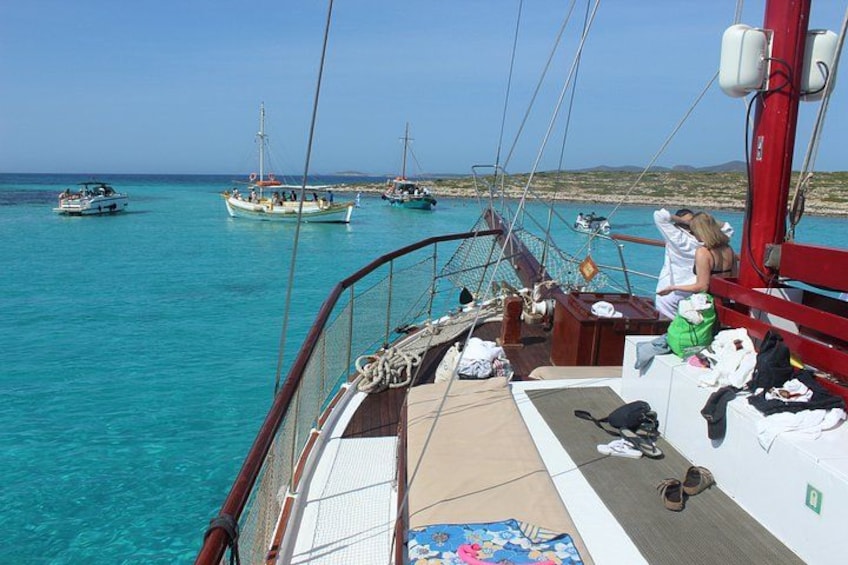 Half Day Sea Tour on Pirate Wooden Party Boat- Alyki port 2