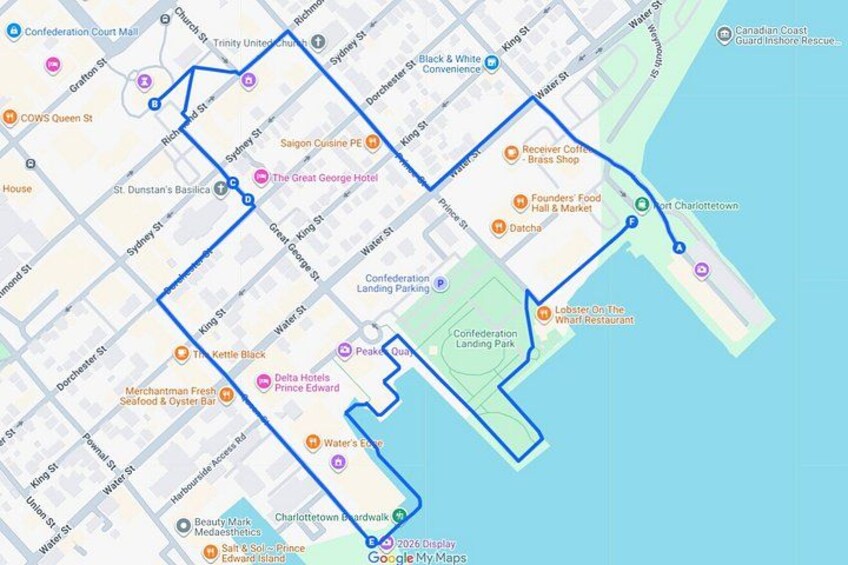 Your downtown Charlottetown walking tour map 3