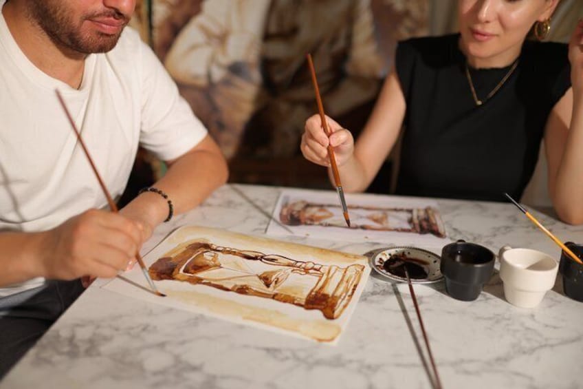 Turkish Coffee Painting Workshop with Local Art Teacher 1