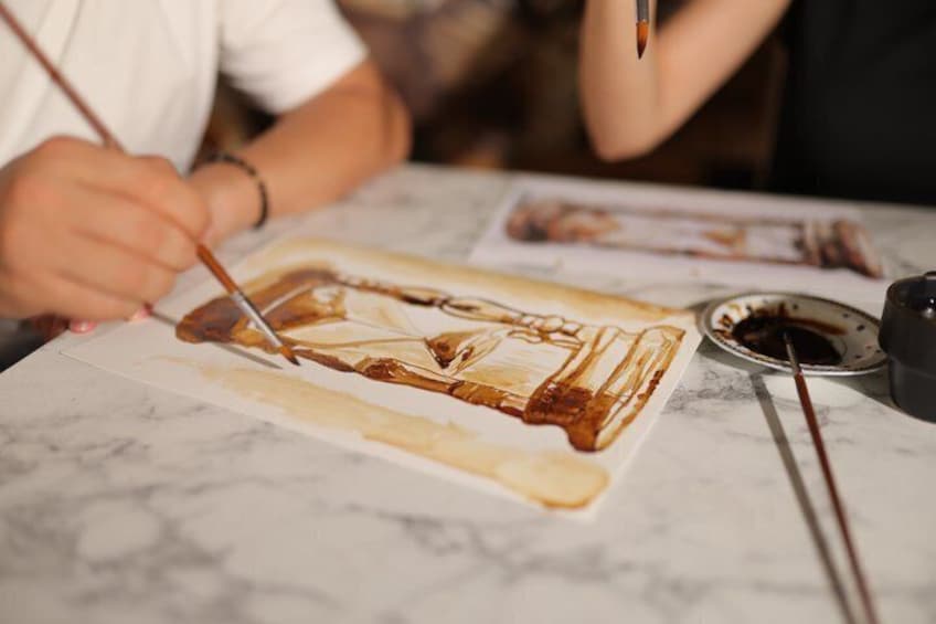 Turkish Coffee Painting Workshop with Local Art Teacher 5