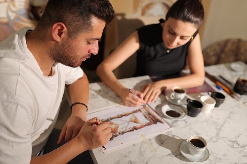 Turkish Coffee Painting Workshop with Local Art Teacher 2
