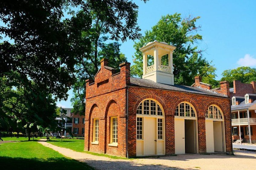 Harpers Ferry is the site of John Brown's Raid. The raiders took refuge in the firehouse, which has become known as John Brown's Fort. 1