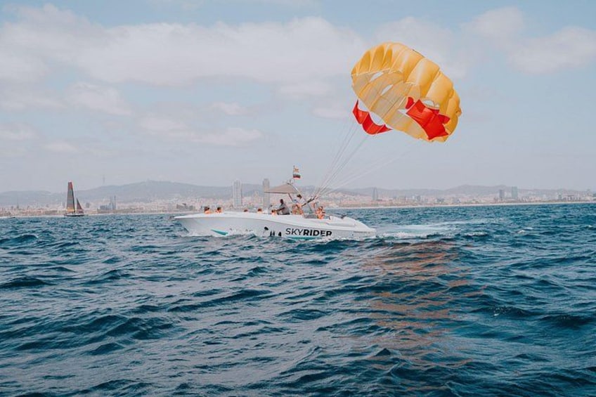Parasailing in Barcelona 1