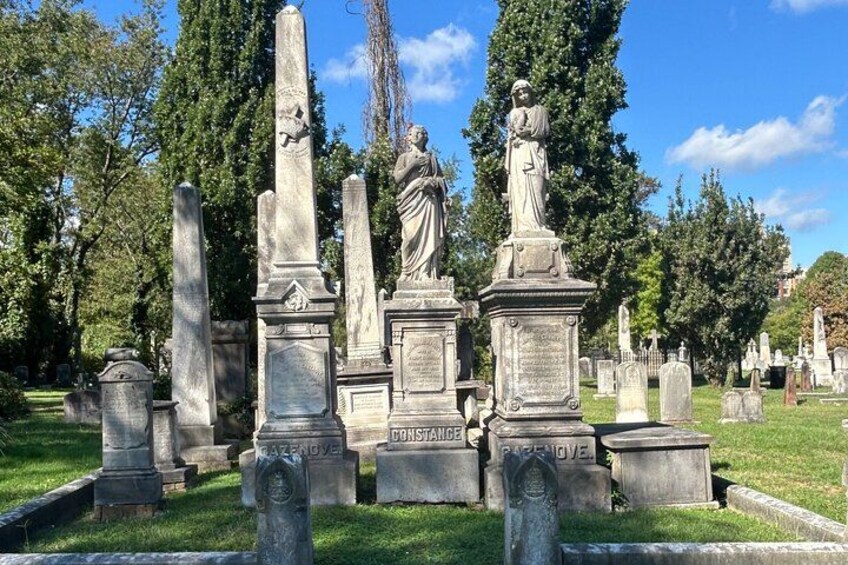 Discover stunning monuments like the Cazenove family obelisks during our expert-guided walks through 13 historic cemeteries - each telling unique stories of Alexandria's past. 2