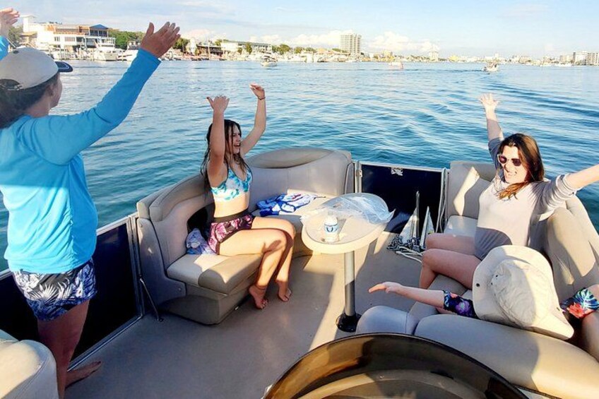 Private Captained Pontoon to Crab Island Choose 3, 4, 5, or 6 Hrs 4