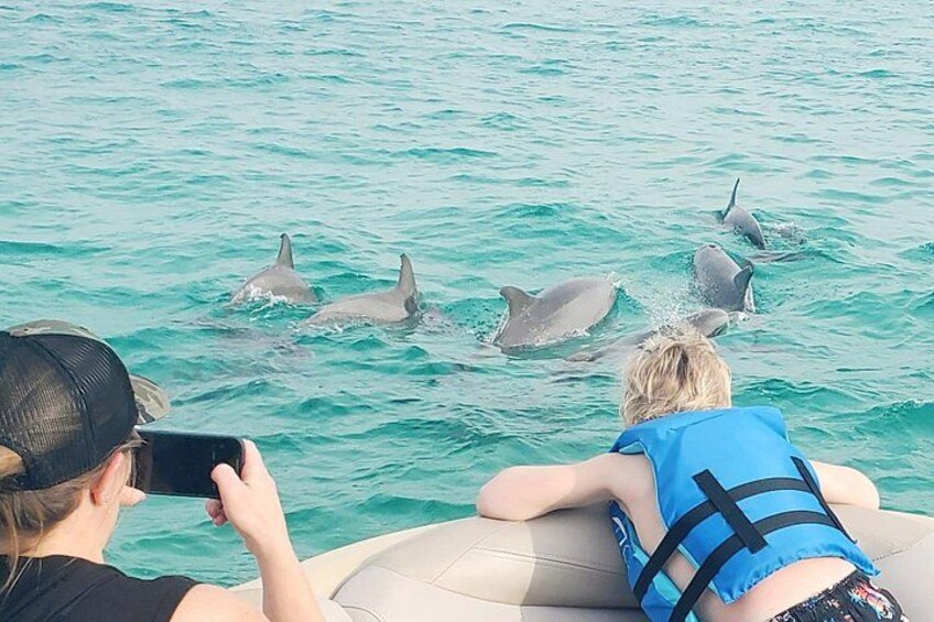 Private Captained Pontoon to Crab Island Choose 3, 4, 5, or 6 Hrs 5