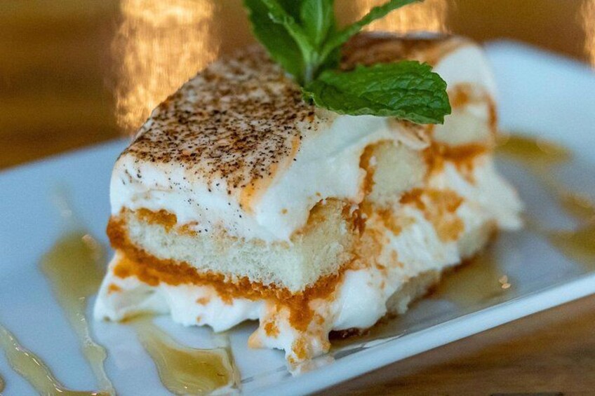 Thai Tea Tiramisu at 86 Forks Bar + Table. 3