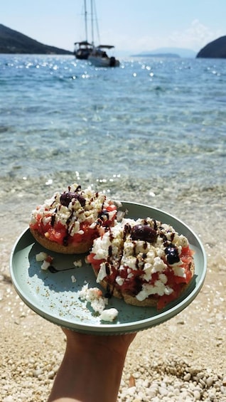 Picture 21 for Activity Lefkada: Blue Cave Kayak Tour with a Taste of Greece 4