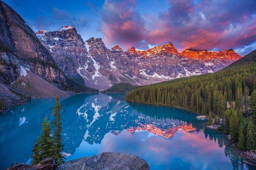 Canmore Banff to Lake Louise Moraine Lake Half Day 3