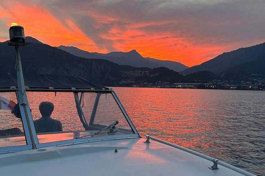 Aperitif at Sunset by Boat on Lake Iseo 1