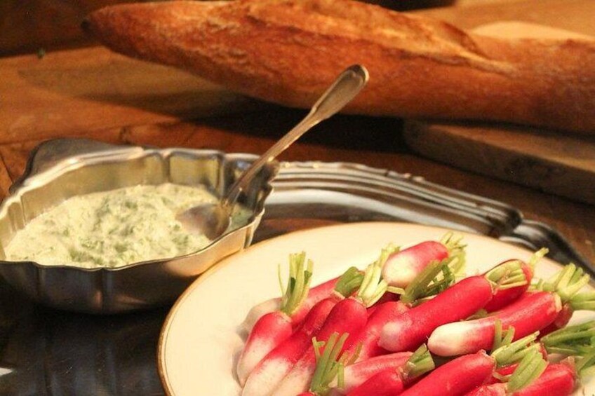 Radishes with fresh herb sauce 3