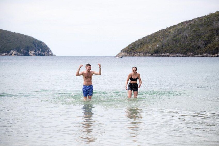 Swimming at Fortescue Bay 5