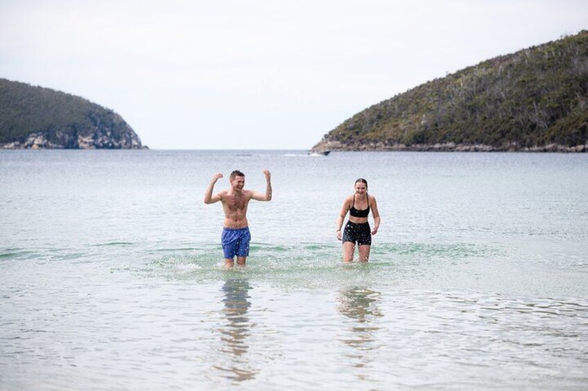 Swimming at Fortescue Bay 5