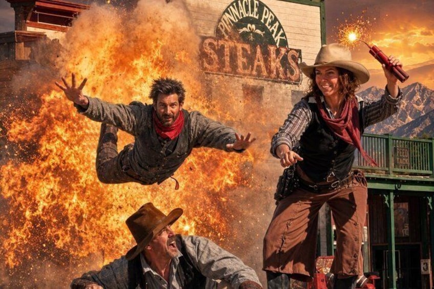 Pistoleros Wild West Show Ticket, Tucson, Arizona 2