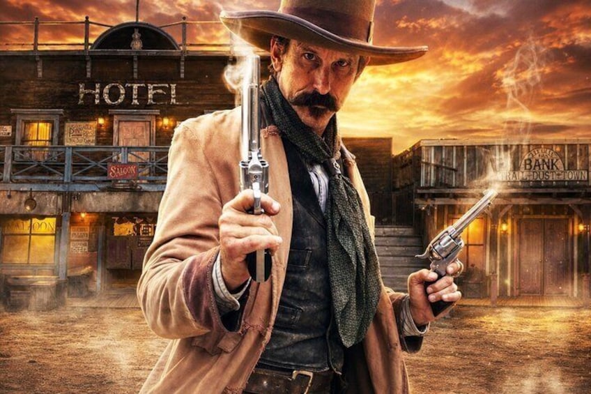 Pistoleros Wild West Show Ticket, Tucson, Arizona 3