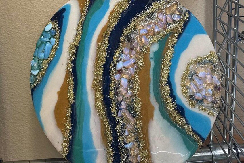 Epoxy Resin Geode Painting Art Class 3