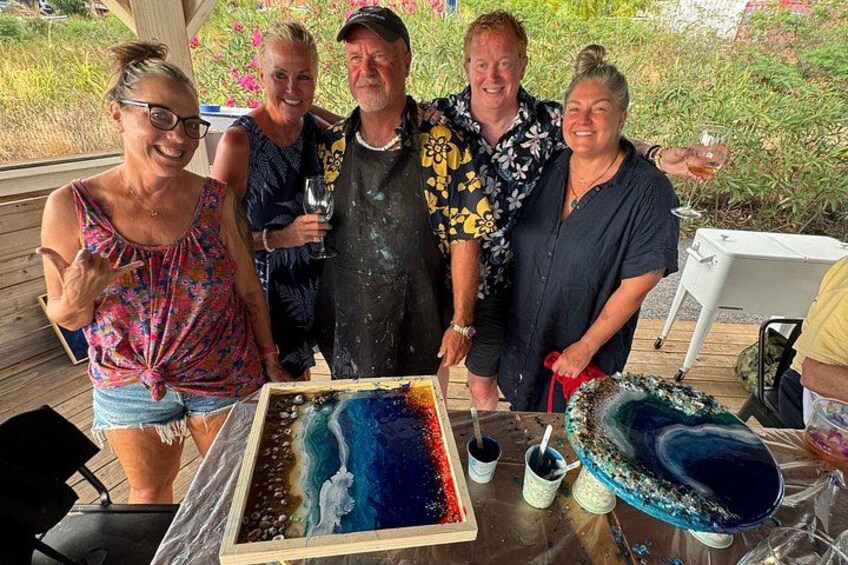 Epoxy Resin Geode Painting Art Class 2
