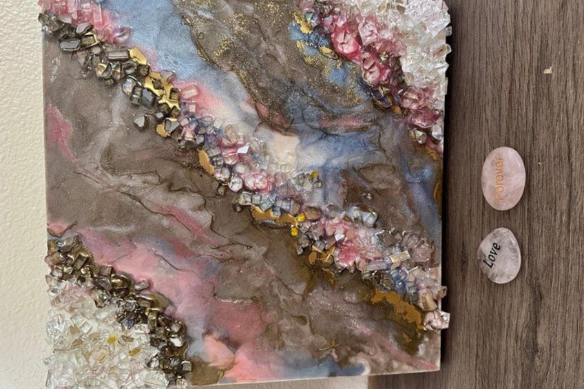 Epoxy Resin Geode Painting Art Class 3