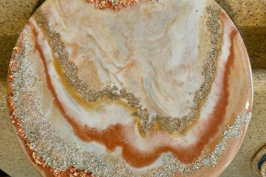 Epoxy Resin Geode Painting Art Class 4