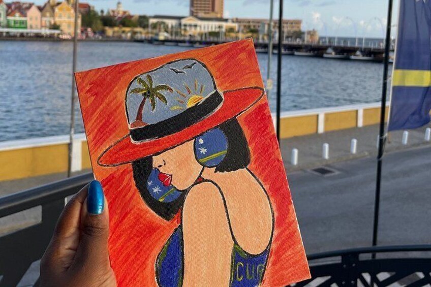 Sunset Sip and Paint Overlooking Curaçao Iconic Skyline 2