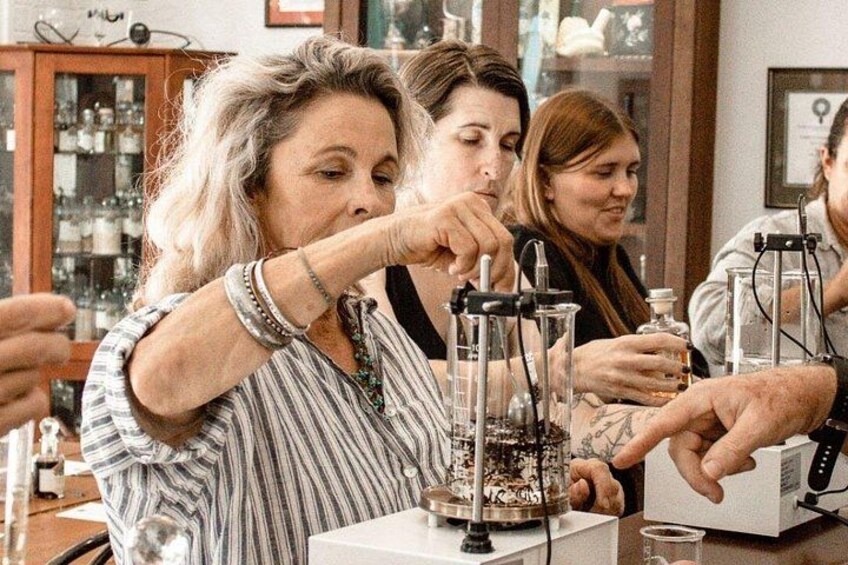 Hands-on liqueur making in action. 3