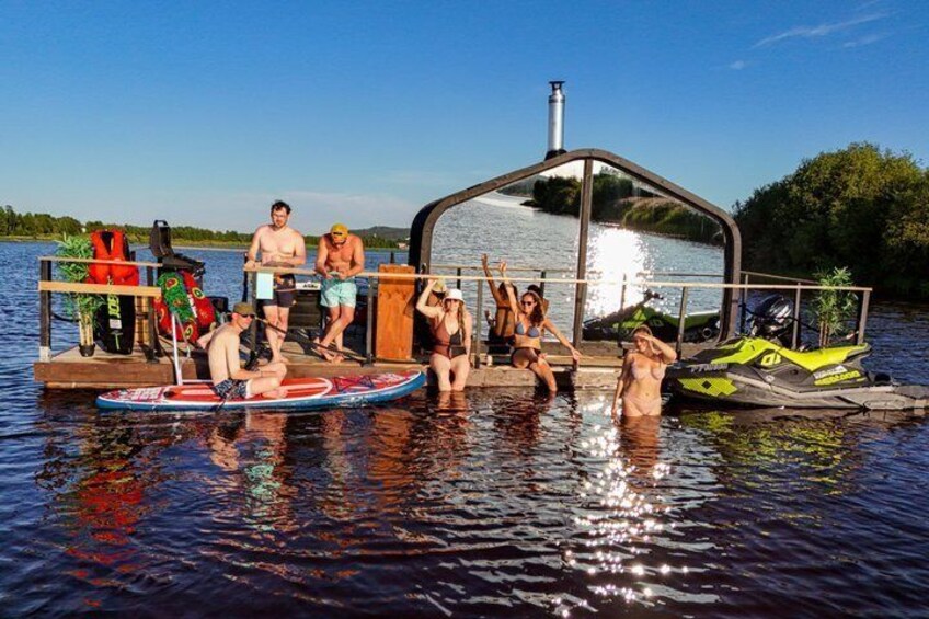 Half-Day/Evening on a Floating Sauna, Swimming and BBQ (Private) 5