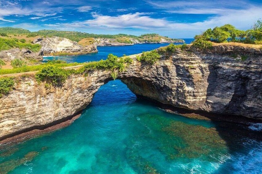 Broken beach Broken Beach is one of the beaches in Nusa Penida with the characteristic of a beach surrounded by cliffs covered in green grass. 4