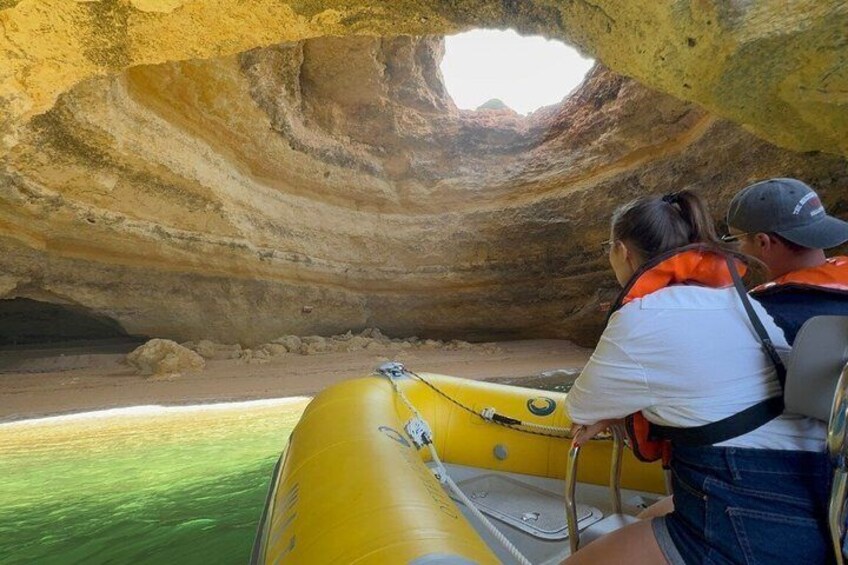 Portimão Boat Tour to Benagil & local hidden Caves Small Group 1