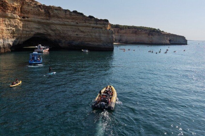 Portimão Boat Tour to Benagil & local hidden Caves Small Group 3