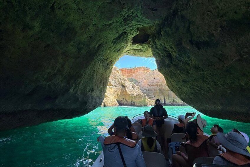 Portimão Boat Tour to Benagil & local hidden Caves Small Group 5