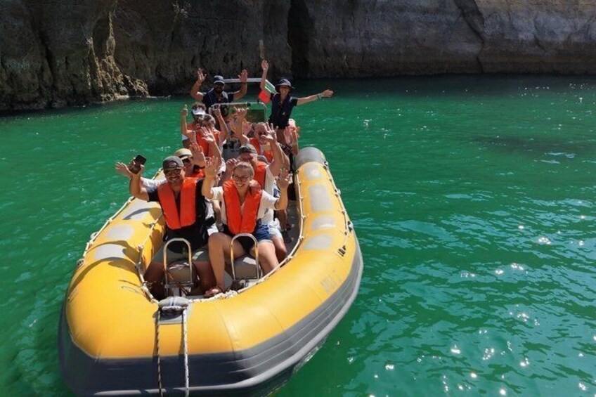 Portimão Boat Tour to Benagil & local hidden Caves Small Group 1
