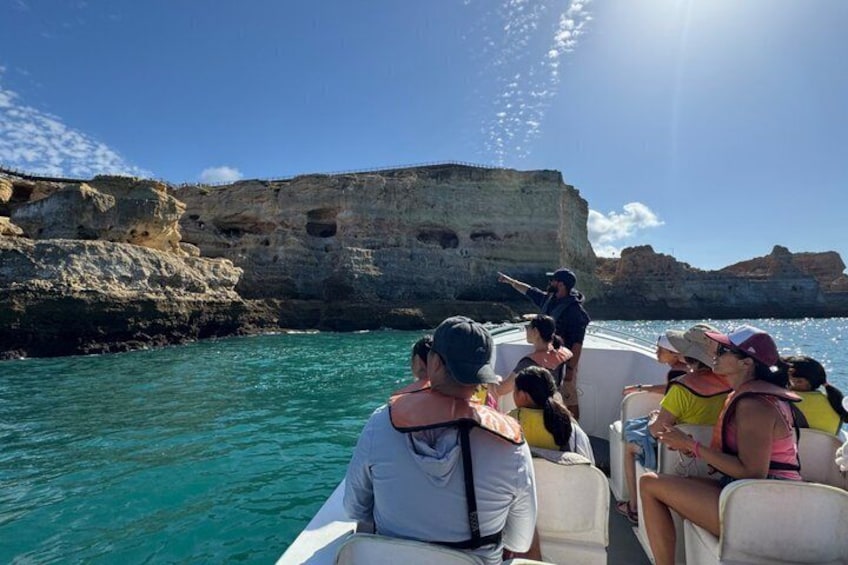 Portimão Boat Tour to Benagil & local hidden Caves Small Group 4