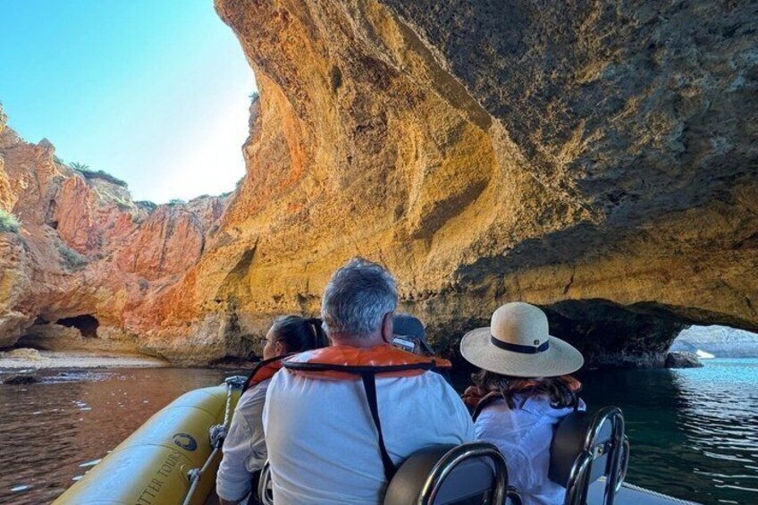Portimão Boat Tour to Benagil & local hidden Caves Small Group 5