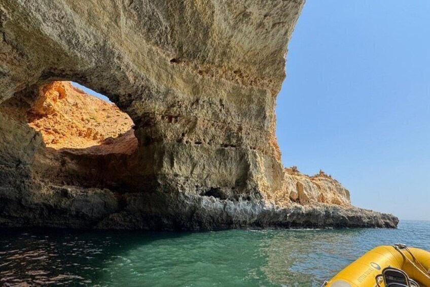 Portimão Boat Tour to Benagil & local hidden Caves Small Group 4