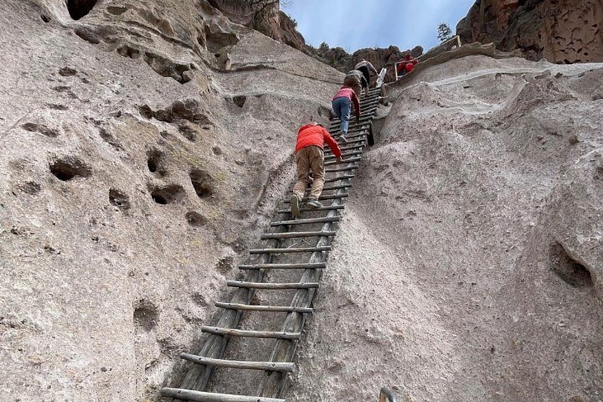 Largest stairs at Bandalier 1