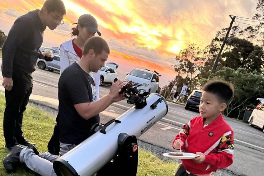 Brisbane/Gold Coast: Sunset, Dinner, Stars/Premium Telescope 2