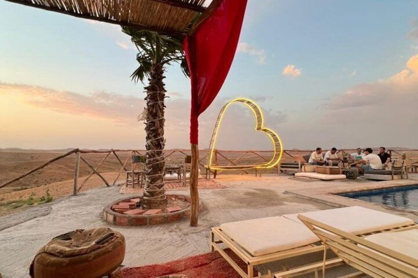Agafay Desert Camel Ride at Sunset with Dinner Show 1
