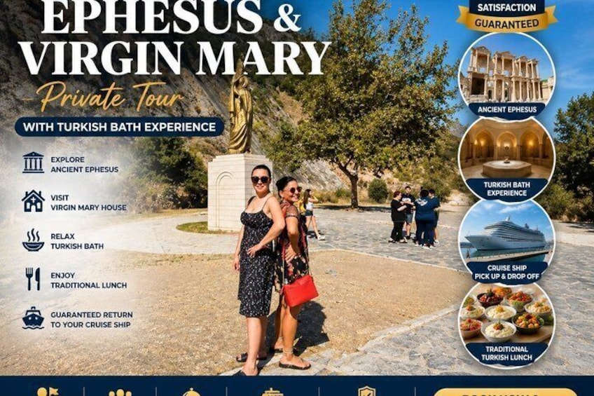 Eine private Führung durch Ephesus und zu Mariä Haus mit einem türkischen Bad. 4