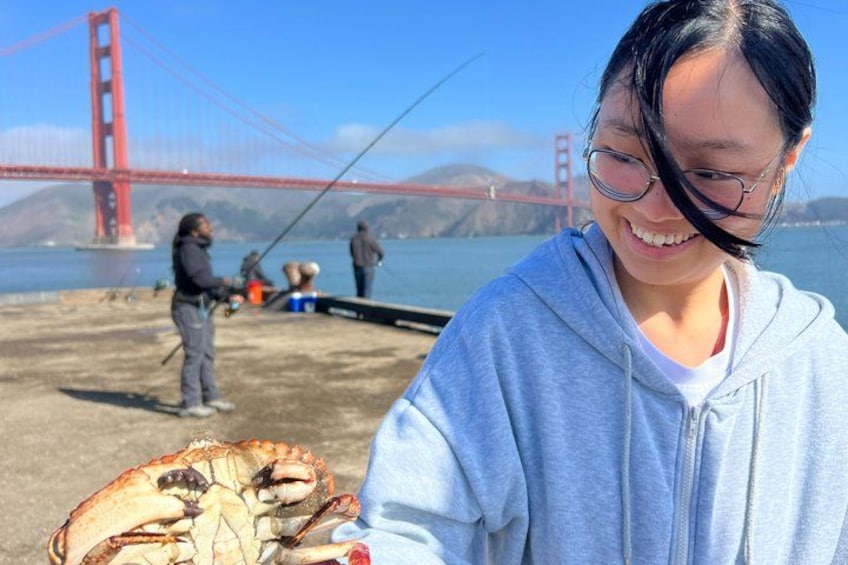 Catch and Cook Crabbing Experience under Golden Gate Bridge SF 3